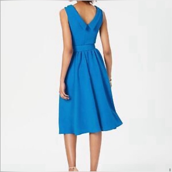 DONNA RICCO - Portrait-Collar A-Line Dress 12 - Picture 3 of 10